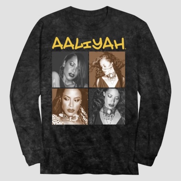 Aaliyah Tops - EUC Aaliyah Y2K One In A Million Album Graphic Long Sleeve Tee Size Large